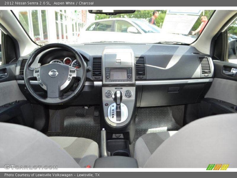 Aspen White / Charcoal 2012 Nissan Sentra 2.0 SL