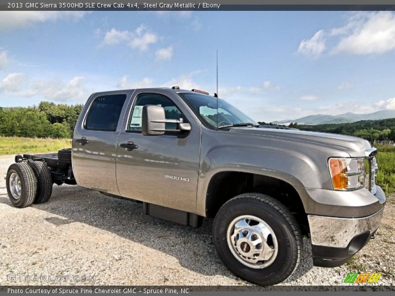  2013 Sierra 3500HD SLE Crew Cab 4x4 Steel Gray Metallic