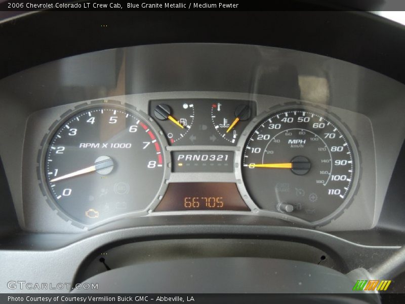 Blue Granite Metallic / Medium Pewter 2006 Chevrolet Colorado LT Crew Cab