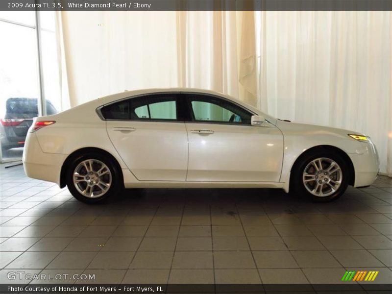 White Diamond Pearl / Ebony 2009 Acura TL 3.5