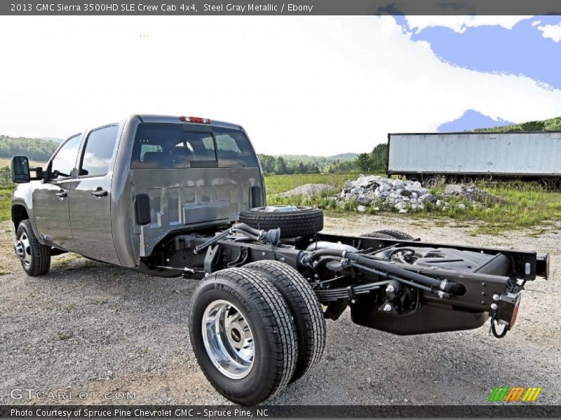 Steel Gray Metallic / Ebony 2013 GMC Sierra 3500HD SLE Crew Cab 4x4