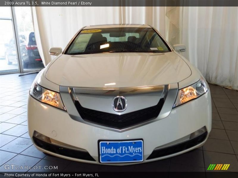 White Diamond Pearl / Ebony 2009 Acura TL 3.5