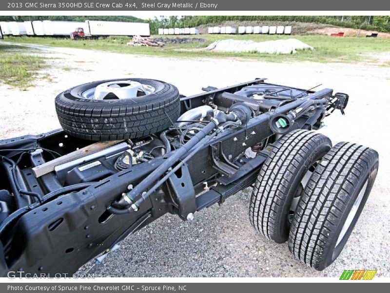 Steel Gray Metallic / Ebony 2013 GMC Sierra 3500HD SLE Crew Cab 4x4