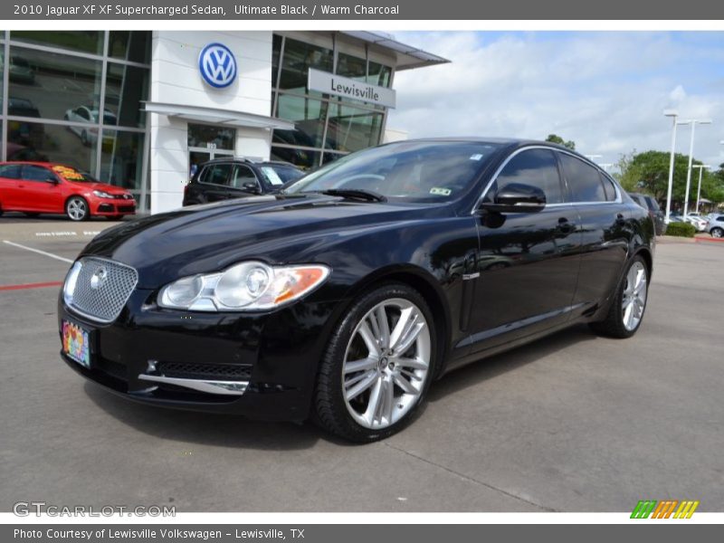 Ultimate Black / Warm Charcoal 2010 Jaguar XF XF Supercharged Sedan