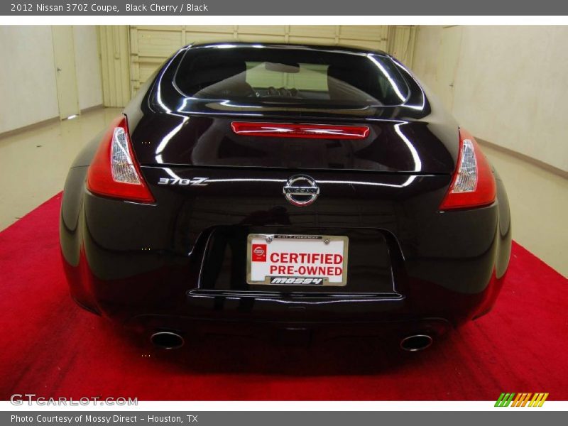 Black Cherry / Black 2012 Nissan 370Z Coupe