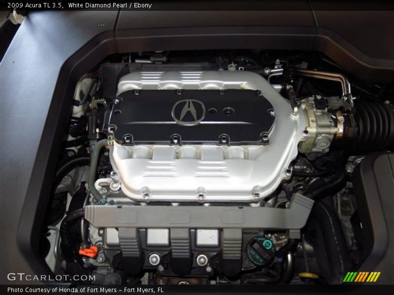 White Diamond Pearl / Ebony 2009 Acura TL 3.5