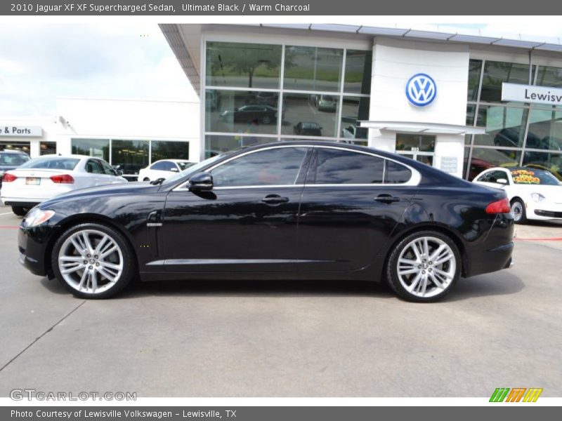 Ultimate Black / Warm Charcoal 2010 Jaguar XF XF Supercharged Sedan