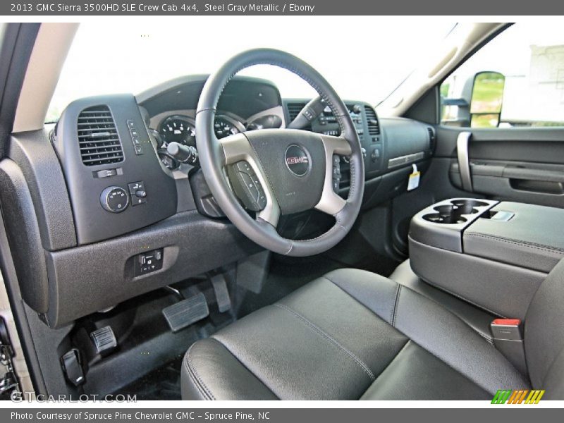 Ebony Interior - 2013 Sierra 3500HD SLE Crew Cab 4x4 