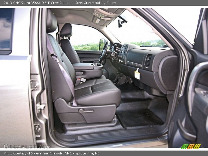 Steel Gray Metallic / Ebony 2013 GMC Sierra 3500HD SLE Crew Cab 4x4
