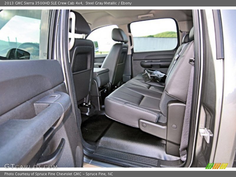 Rear Seat of 2013 Sierra 3500HD SLE Crew Cab 4x4