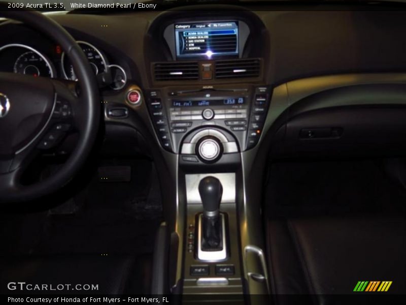 White Diamond Pearl / Ebony 2009 Acura TL 3.5