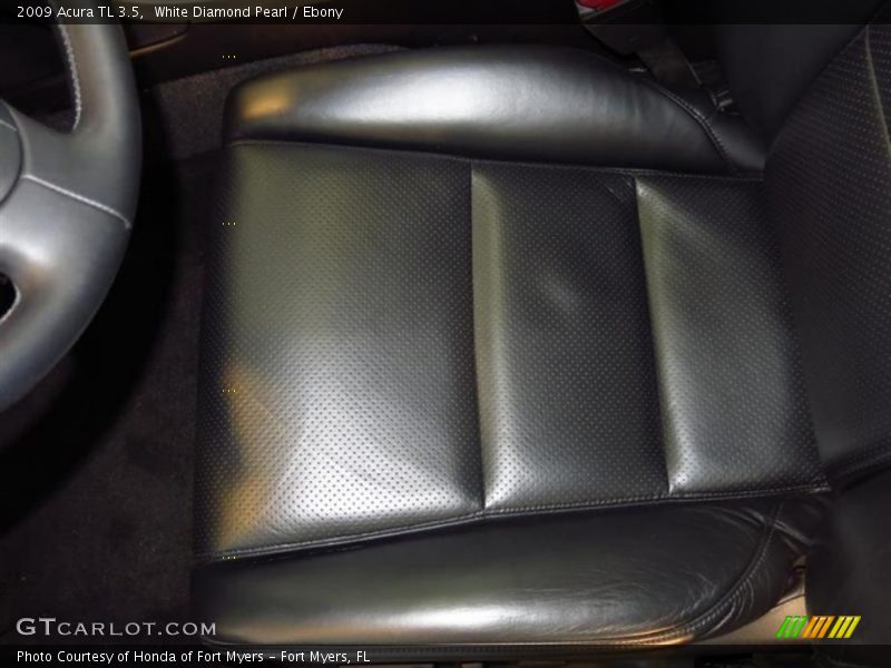 White Diamond Pearl / Ebony 2009 Acura TL 3.5