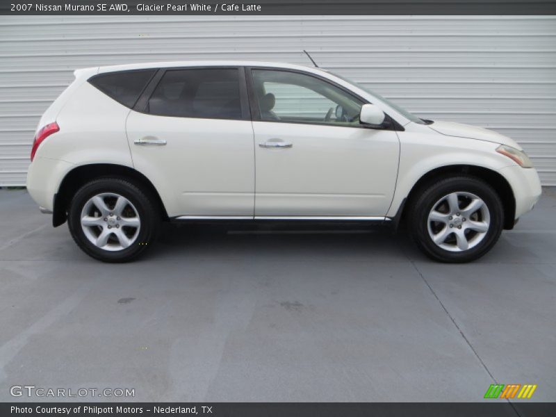 Glacier Pearl White / Cafe Latte 2007 Nissan Murano SE AWD