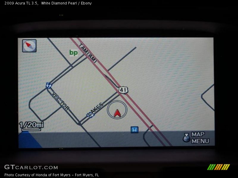 White Diamond Pearl / Ebony 2009 Acura TL 3.5