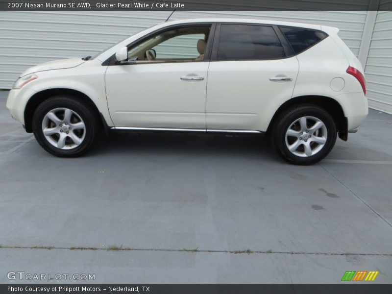 Glacier Pearl White / Cafe Latte 2007 Nissan Murano SE AWD