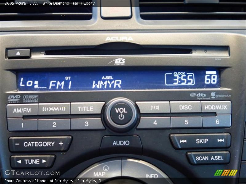 White Diamond Pearl / Ebony 2009 Acura TL 3.5