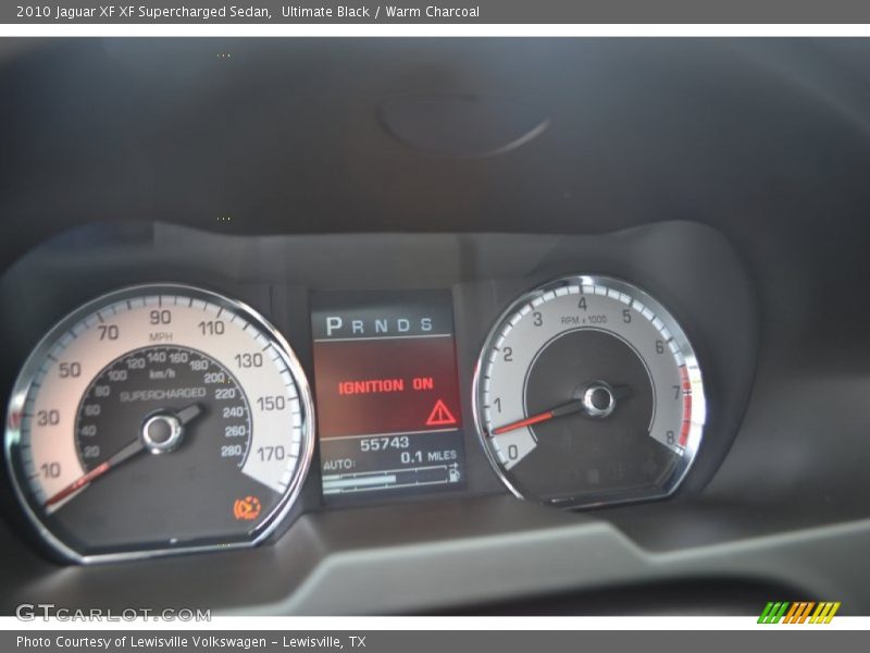 Ultimate Black / Warm Charcoal 2010 Jaguar XF XF Supercharged Sedan