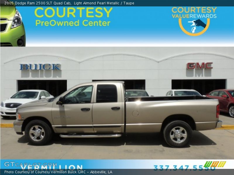 Light Almond Pearl Metallic / Taupe 2005 Dodge Ram 2500 SLT Quad Cab