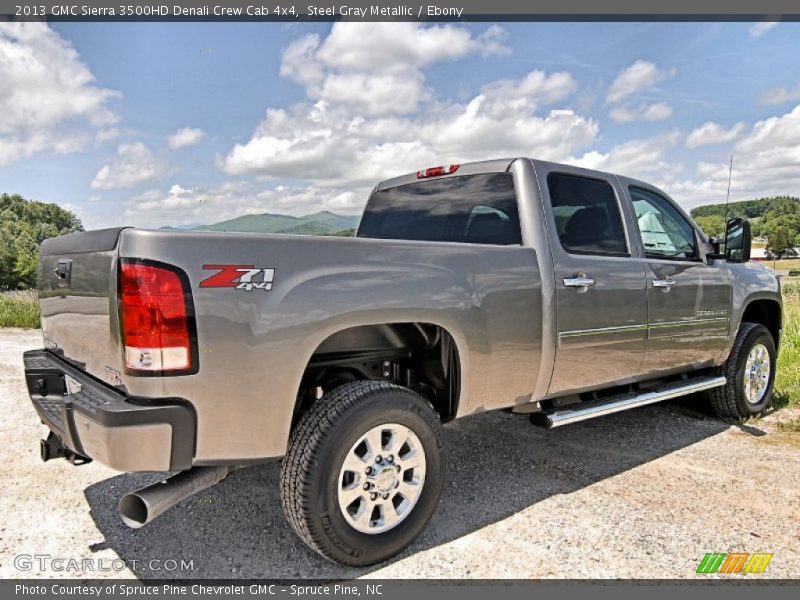 Steel Gray Metallic / Ebony 2013 GMC Sierra 3500HD Denali Crew Cab 4x4