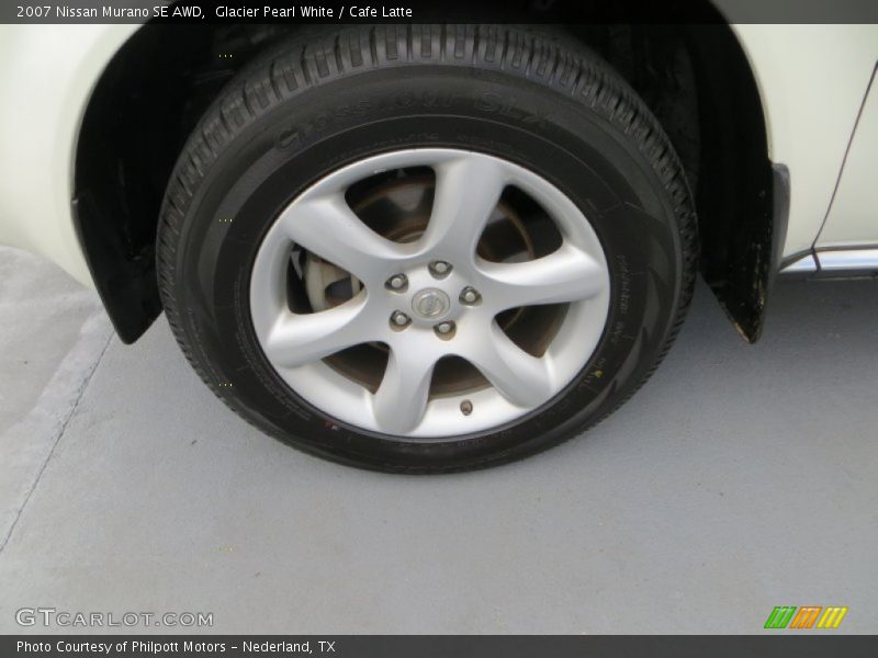 Glacier Pearl White / Cafe Latte 2007 Nissan Murano SE AWD