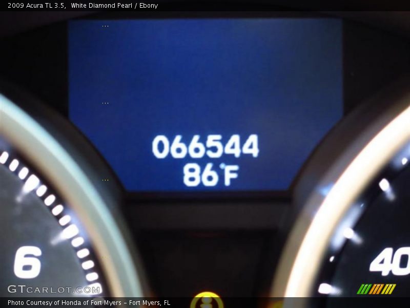 White Diamond Pearl / Ebony 2009 Acura TL 3.5