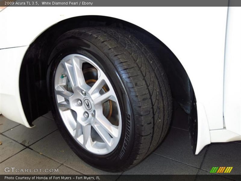White Diamond Pearl / Ebony 2009 Acura TL 3.5