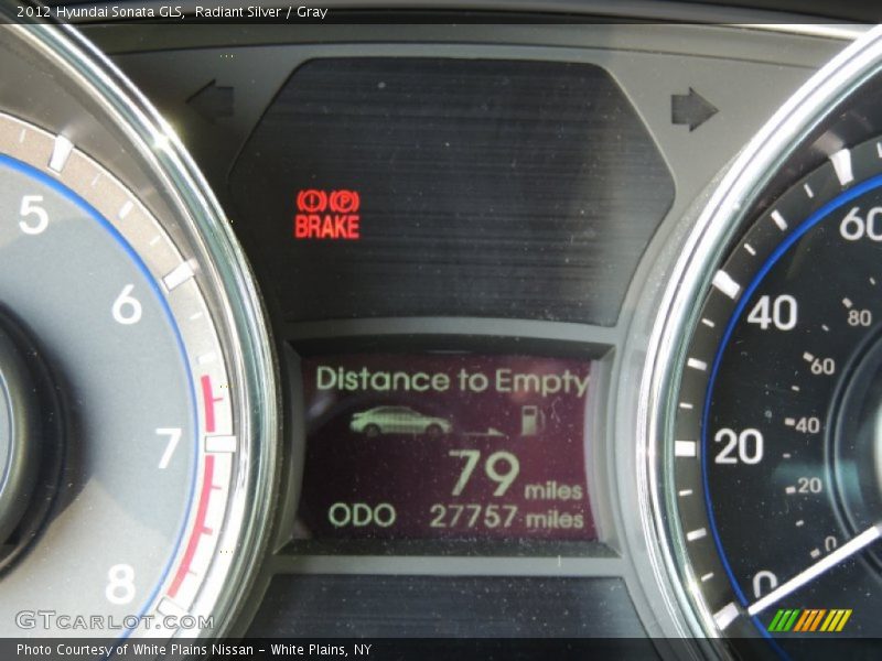 Radiant Silver / Gray 2012 Hyundai Sonata GLS