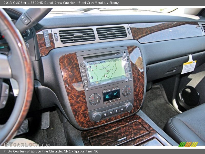 Steel Gray Metallic / Ebony 2013 GMC Sierra 3500HD Denali Crew Cab 4x4