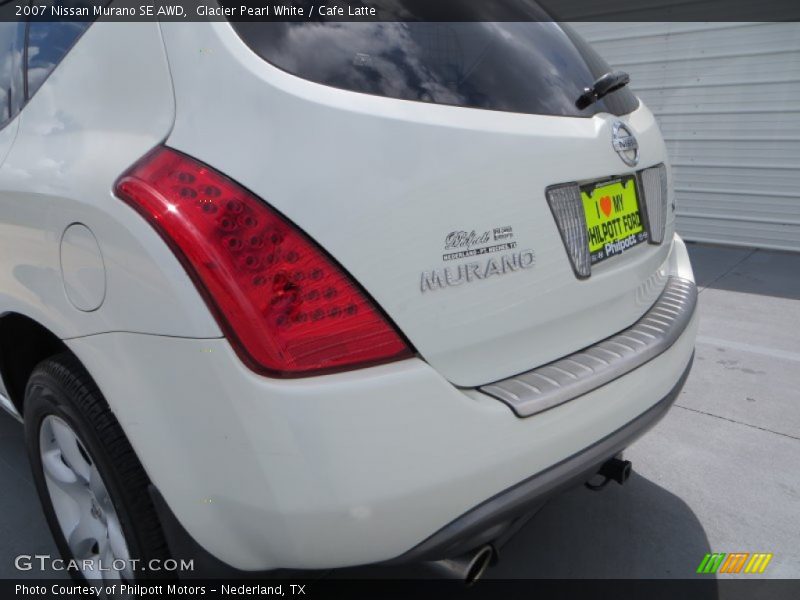 Glacier Pearl White / Cafe Latte 2007 Nissan Murano SE AWD