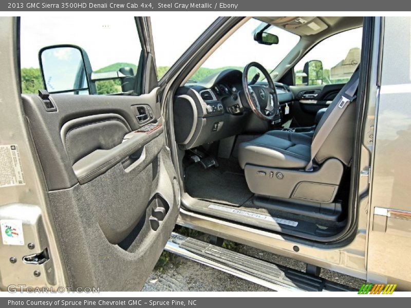 Steel Gray Metallic / Ebony 2013 GMC Sierra 3500HD Denali Crew Cab 4x4