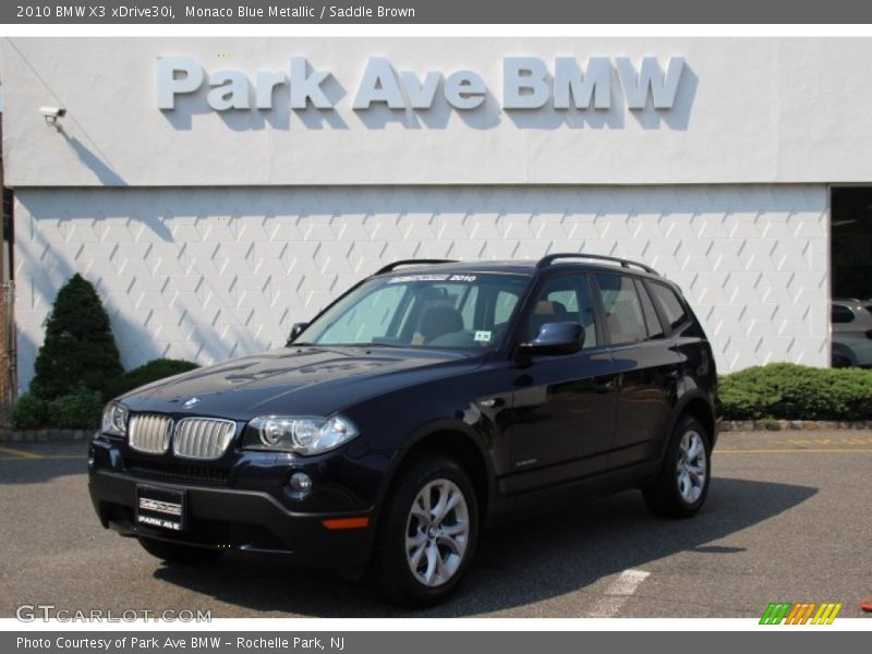Monaco Blue Metallic / Saddle Brown 2010 BMW X3 xDrive30i