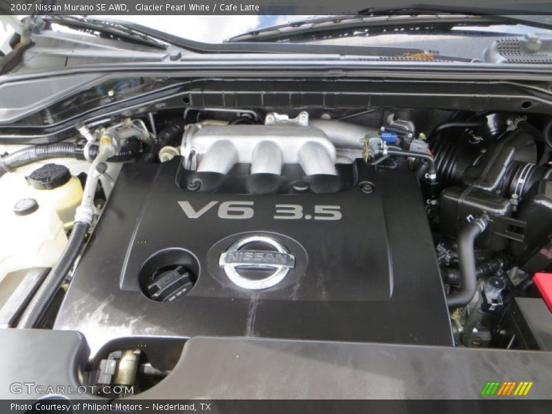 Glacier Pearl White / Cafe Latte 2007 Nissan Murano SE AWD