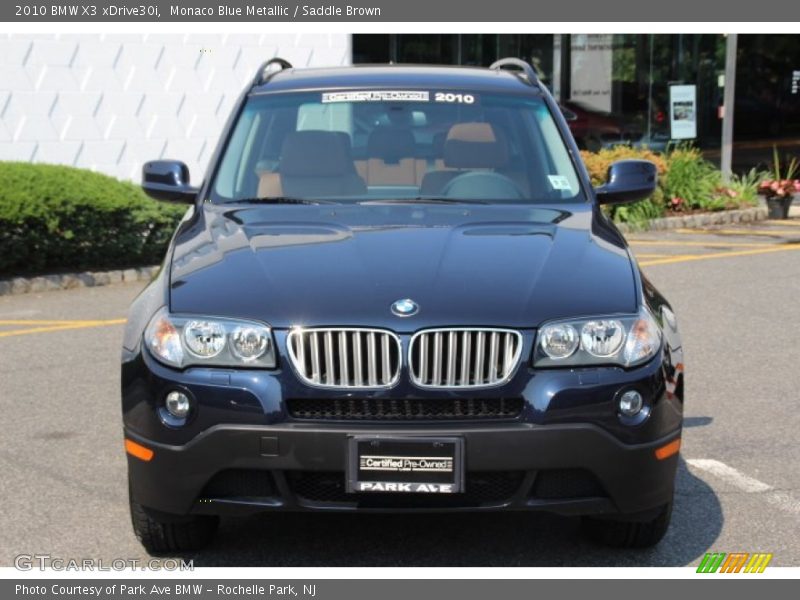 Monaco Blue Metallic / Saddle Brown 2010 BMW X3 xDrive30i