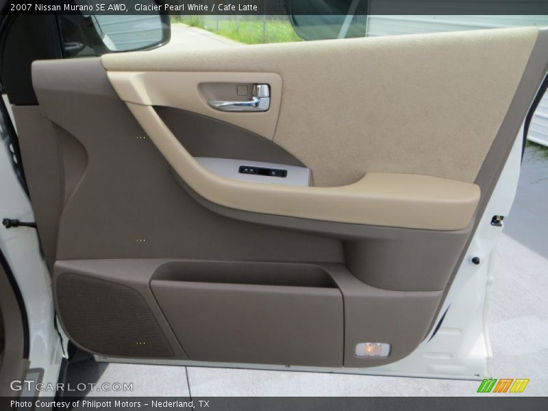 Glacier Pearl White / Cafe Latte 2007 Nissan Murano SE AWD