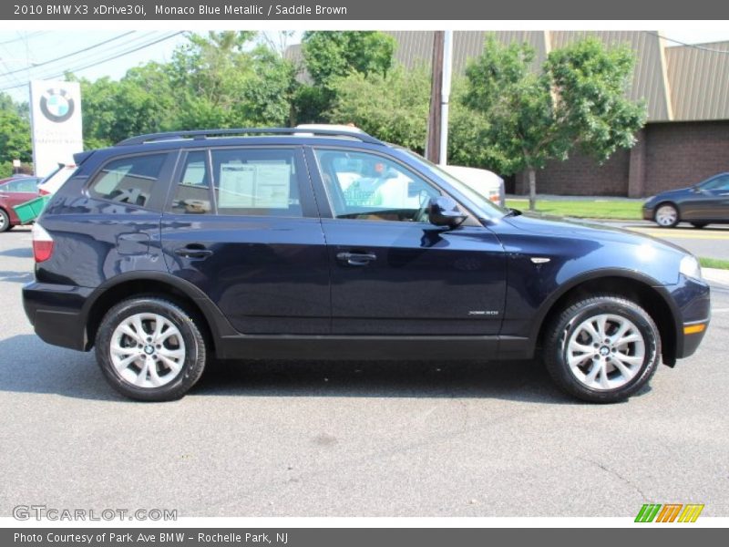 Monaco Blue Metallic / Saddle Brown 2010 BMW X3 xDrive30i