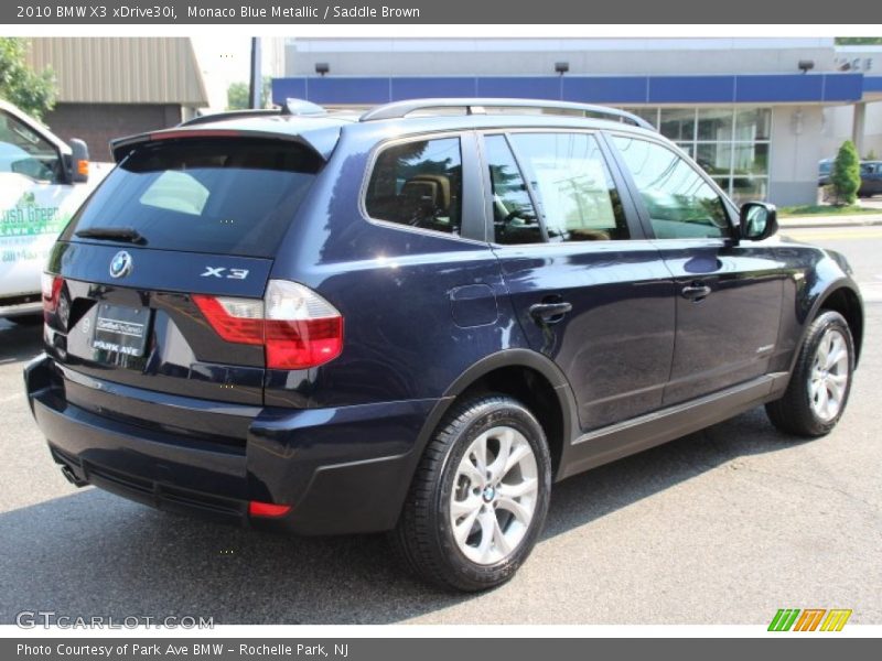 Monaco Blue Metallic / Saddle Brown 2010 BMW X3 xDrive30i