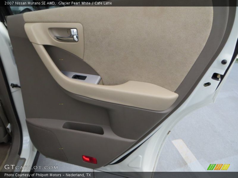 Glacier Pearl White / Cafe Latte 2007 Nissan Murano SE AWD