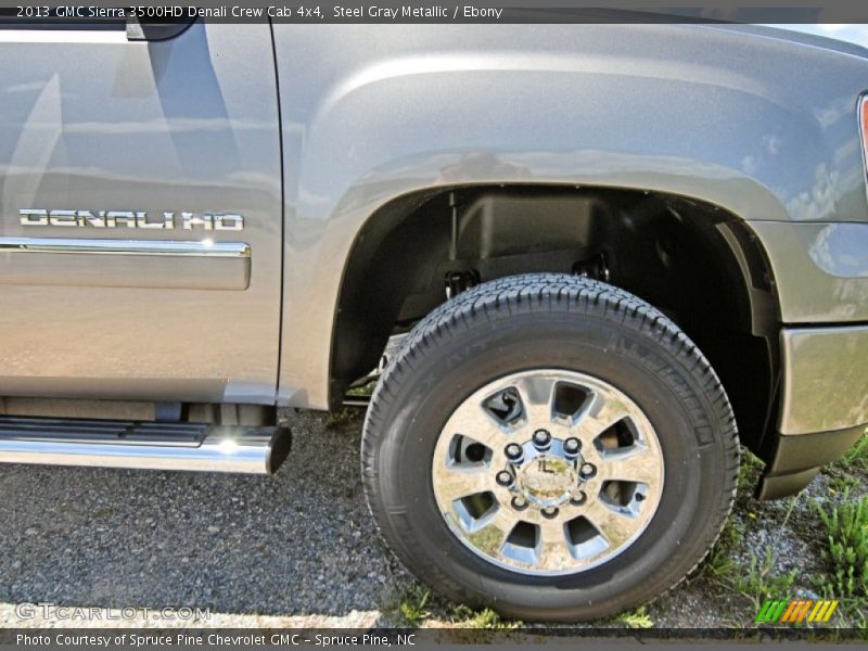 Steel Gray Metallic / Ebony 2013 GMC Sierra 3500HD Denali Crew Cab 4x4