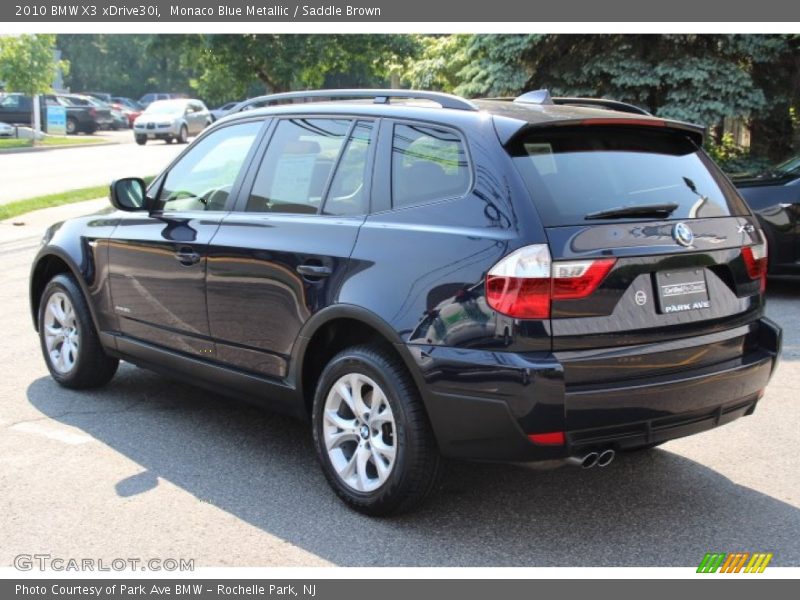 Monaco Blue Metallic / Saddle Brown 2010 BMW X3 xDrive30i