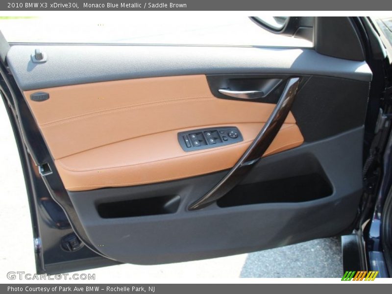 Monaco Blue Metallic / Saddle Brown 2010 BMW X3 xDrive30i