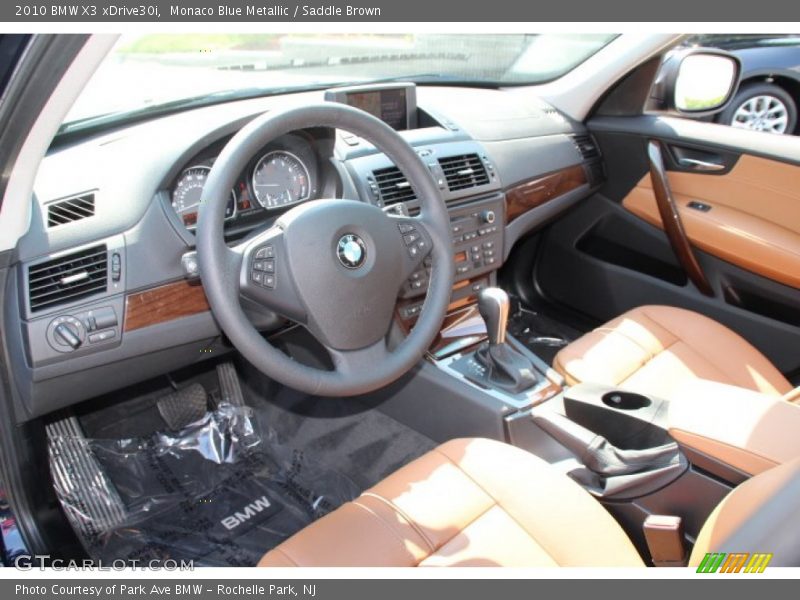 Monaco Blue Metallic / Saddle Brown 2010 BMW X3 xDrive30i