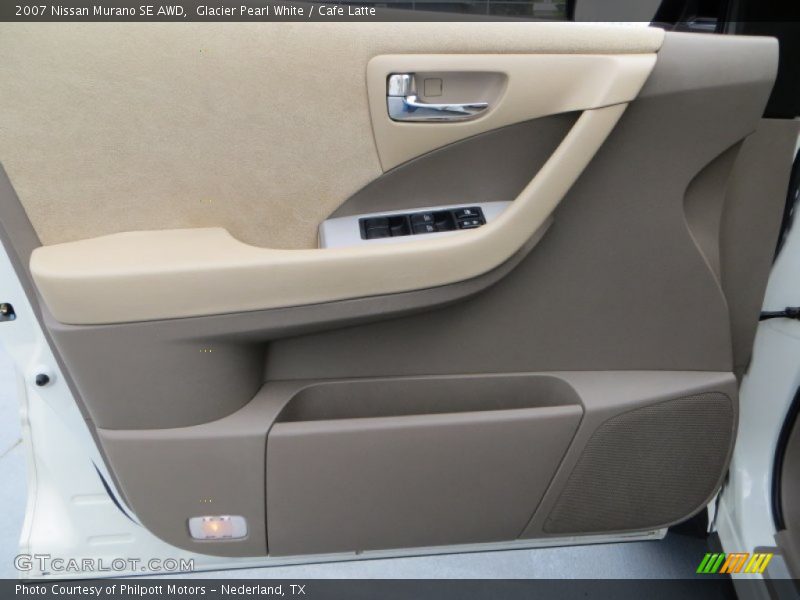 Glacier Pearl White / Cafe Latte 2007 Nissan Murano SE AWD