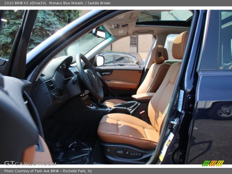 Monaco Blue Metallic / Saddle Brown 2010 BMW X3 xDrive30i