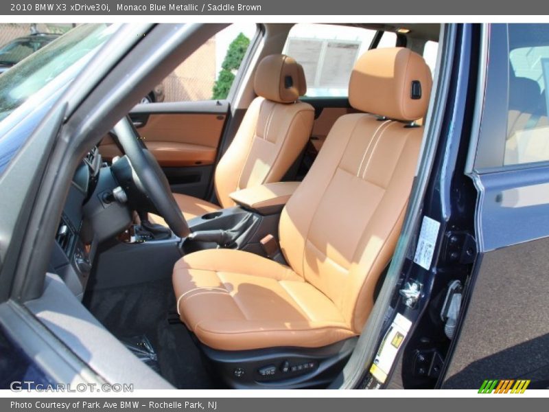 Monaco Blue Metallic / Saddle Brown 2010 BMW X3 xDrive30i