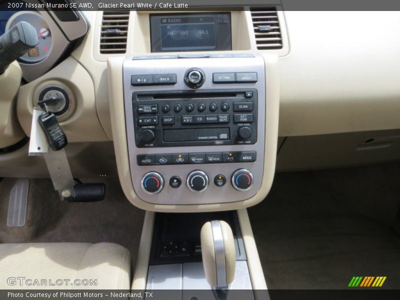 Glacier Pearl White / Cafe Latte 2007 Nissan Murano SE AWD