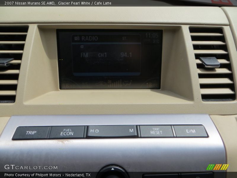 Glacier Pearl White / Cafe Latte 2007 Nissan Murano SE AWD