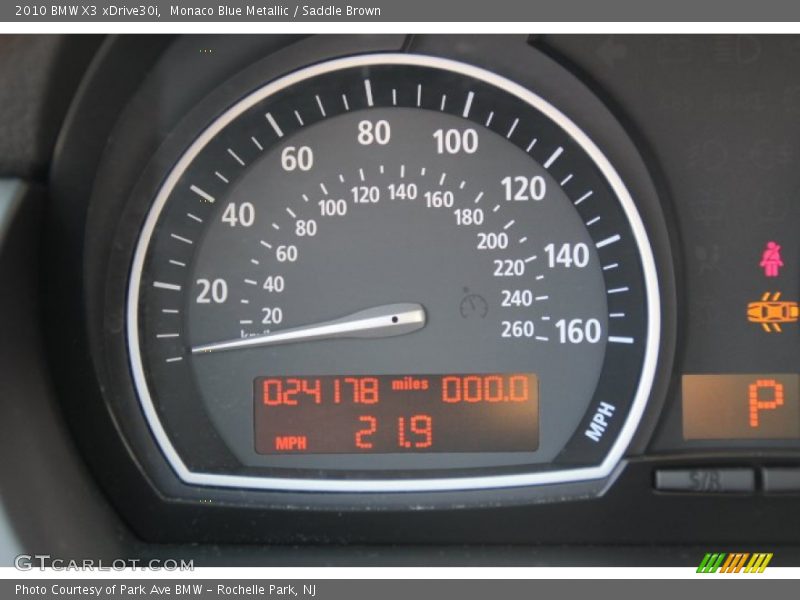 Monaco Blue Metallic / Saddle Brown 2010 BMW X3 xDrive30i
