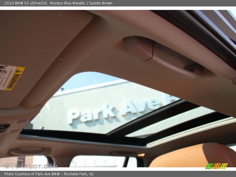 Monaco Blue Metallic / Saddle Brown 2010 BMW X3 xDrive30i