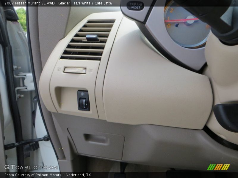 Glacier Pearl White / Cafe Latte 2007 Nissan Murano SE AWD