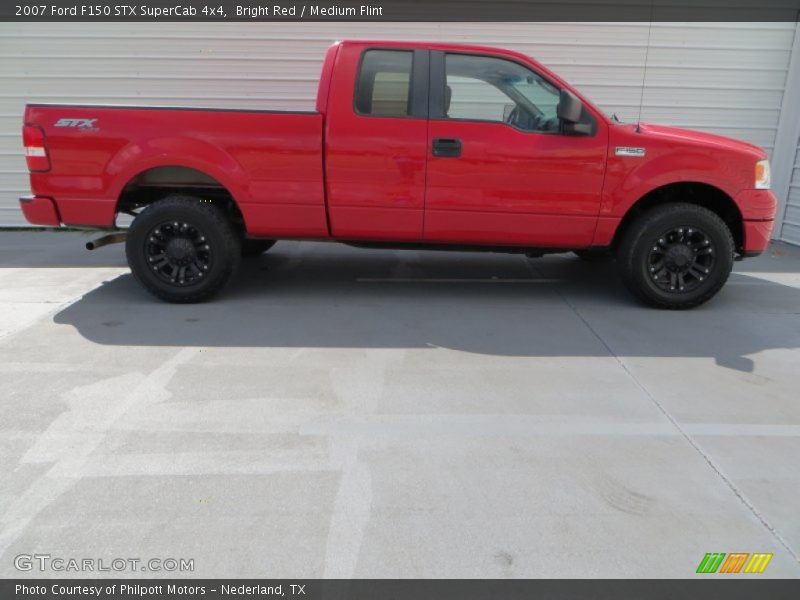 Bright Red / Medium Flint 2007 Ford F150 STX SuperCab 4x4